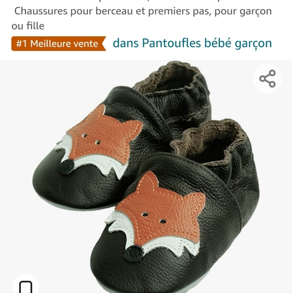 NEW - Toddler Leather Slippers - Picture 7 of 9